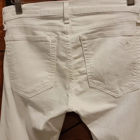 rag & bone The Dre Aged Bright White Jean Size: 25 - Picture 9 of 16